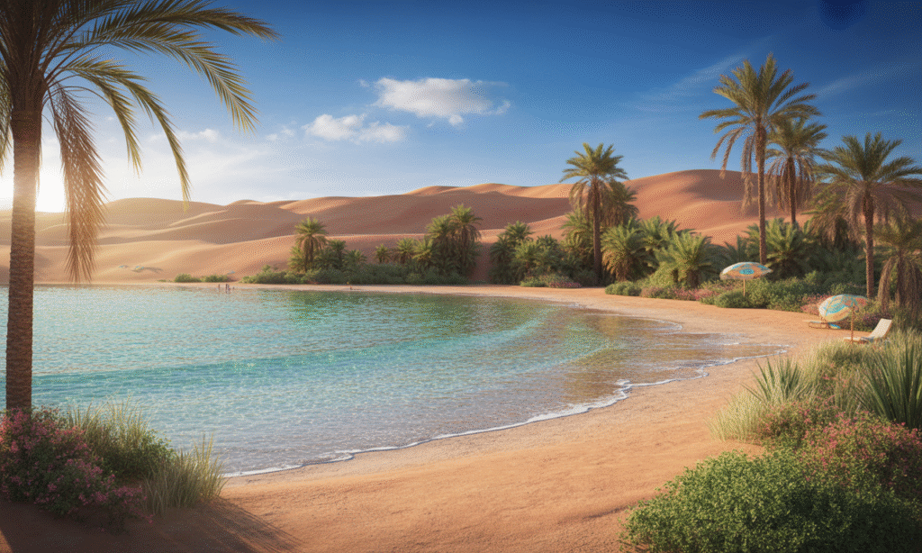 découvrez secret beach marrakech, une oasis paradisiaque aux portes du désert : détente, piscine et ambiance exotique pour une escapade inoubliable près de marrakech.