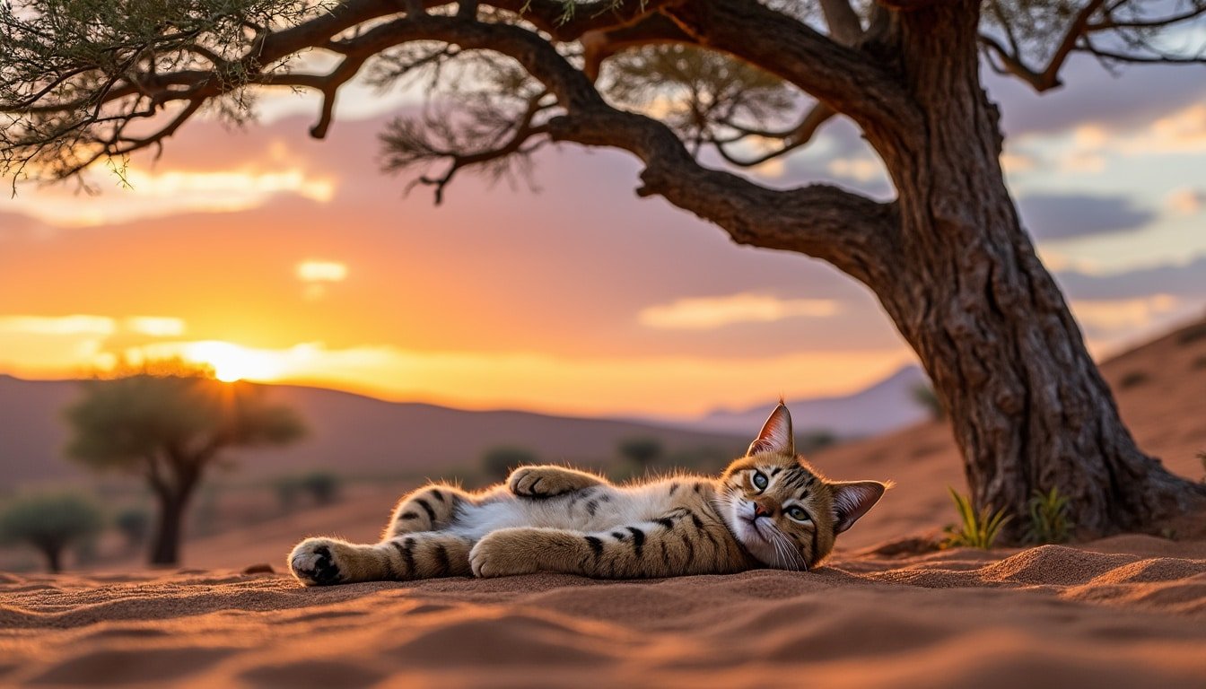 découvrez comment le chat du désert parvient à survivre dans les milieux les plus hostiles grâce à des adaptations remarquables. plongez dans l’univers fascinant de cet animal et ses surprenants talents de survie.