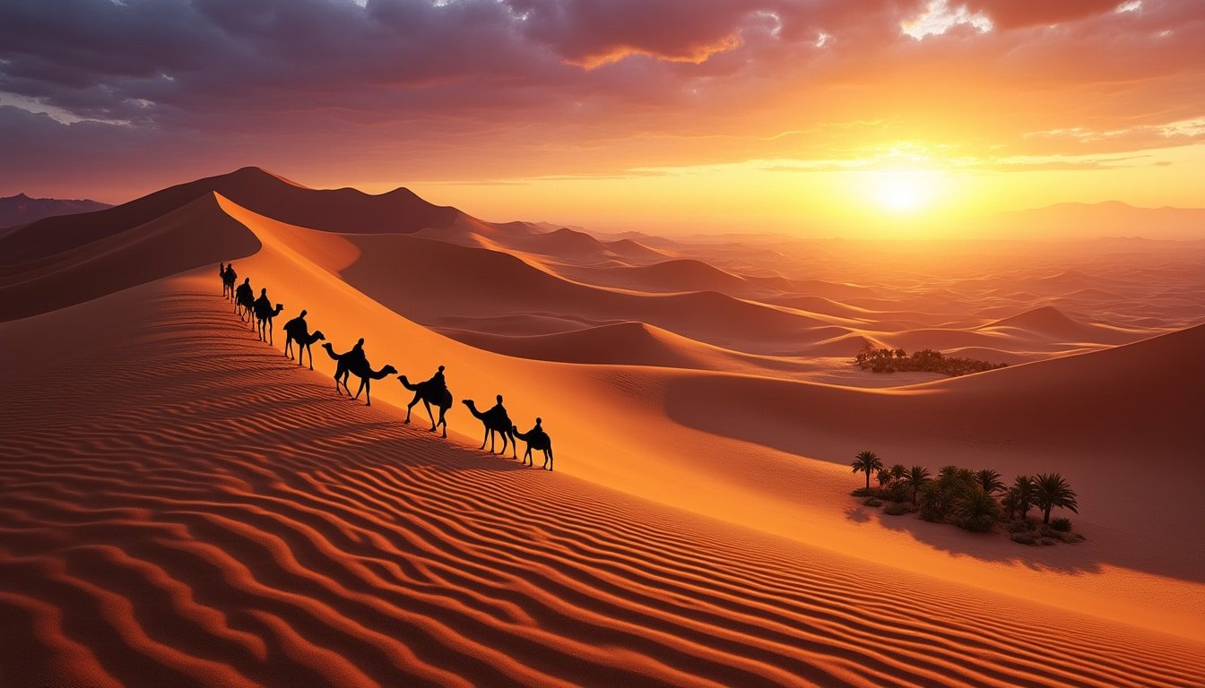 explorez les mystères du désert d’arabie et laissez-vous envoûter par ses paysages grandioses, son histoire riche et ses traditions ancestrales. une aventure captivante vous attend au cœur du sable doré.
