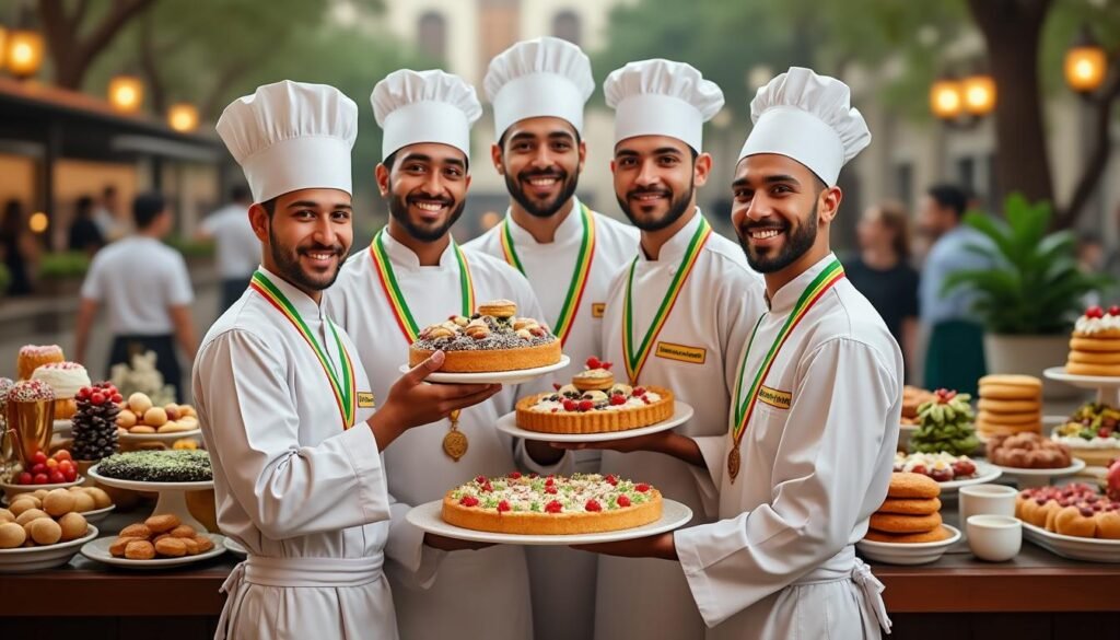 Le Maroc s'illustre en remportant la médaille d'argent aux championnats du monde de pâtisserie à Rome 1 découvrez comment le maroc s'est distingué en remportant la médaille d'argent aux championnats du monde de pâtisserie à rome, une performance exceptionnelle célébrant le talent et la créativité.