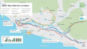 Le Maroc investit près d’un milliard de dollars pour développer un corridor gazier innovant et une unité flottante de stockage et regazéification à Nador West Med 4 le maroc investit près d’un milliard de dollars pour développer un corridor gazier innovant ainsi qu’une unité flottante de stockage et regazéification à nador west med, renforçant ainsi sa capacité énergétique et son infrastructure stratégique.