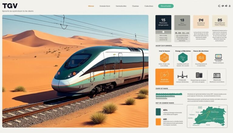 Un TGV au cœur du désert : le pari audacieux du Maroc pour devenir un grand hub africain à l'occasion de la Coupe du Monde 2030 1 découvrez le projet ambitieux du maroc d’installer un tgv au cœur du désert, renforçant sa position comme hub africain majeur à l’occasion de la coupe du monde 2030.
