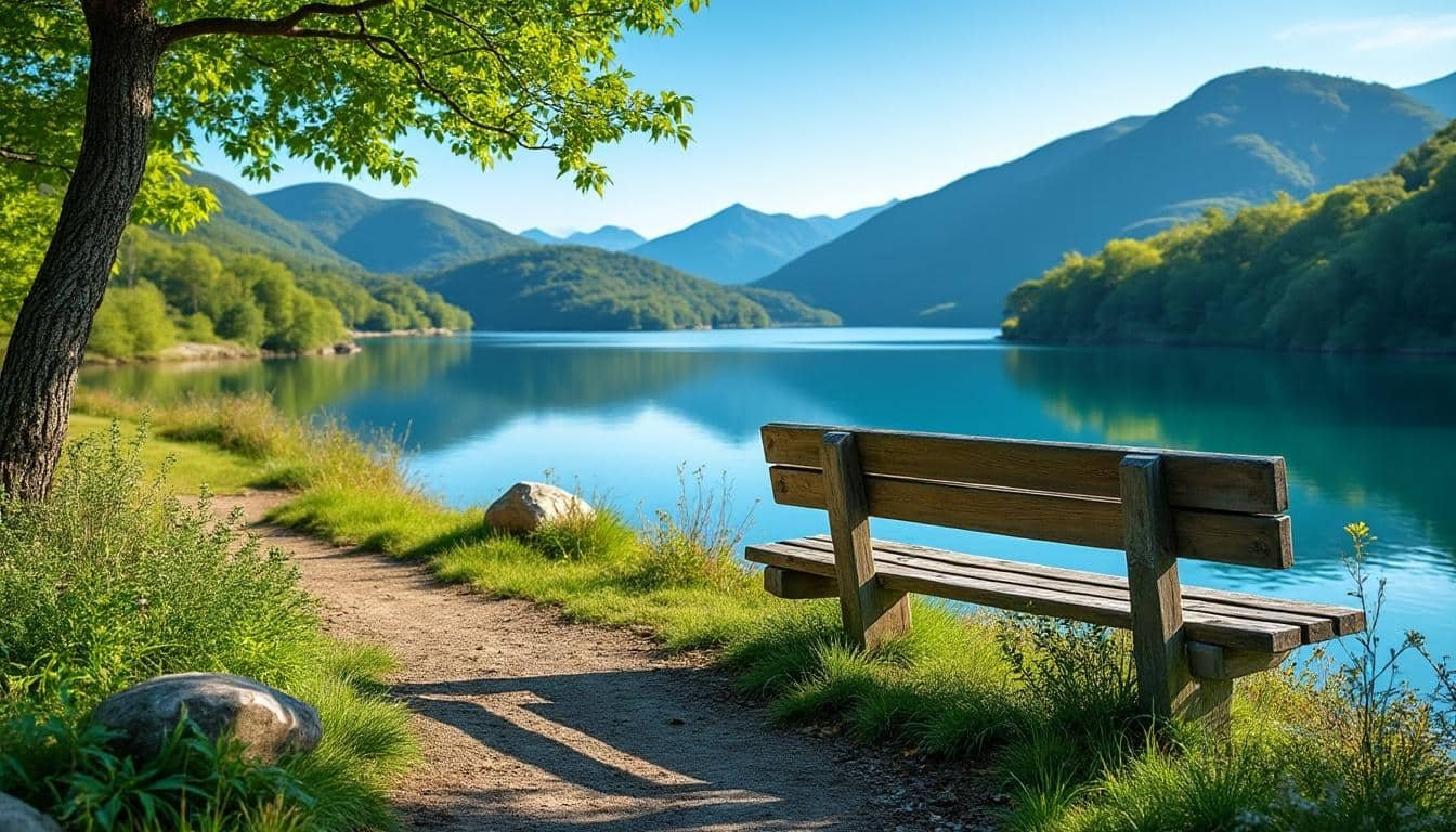 explorez le lac de la ganguise, un site naturel préservé offrant une multitude d'activités de loisirs pour toute la famille, entre baignade, randonnée et détente au cœur d'un cadre idyllique.