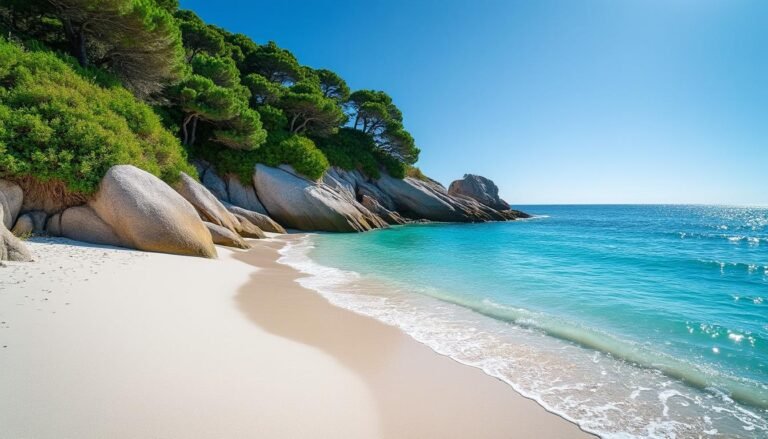découvrez la plage de l'estagnol, un véritable paradis avec son sable blanc immaculé et ses eaux turquoise cristallines, idéal pour des vacances inoubliables.