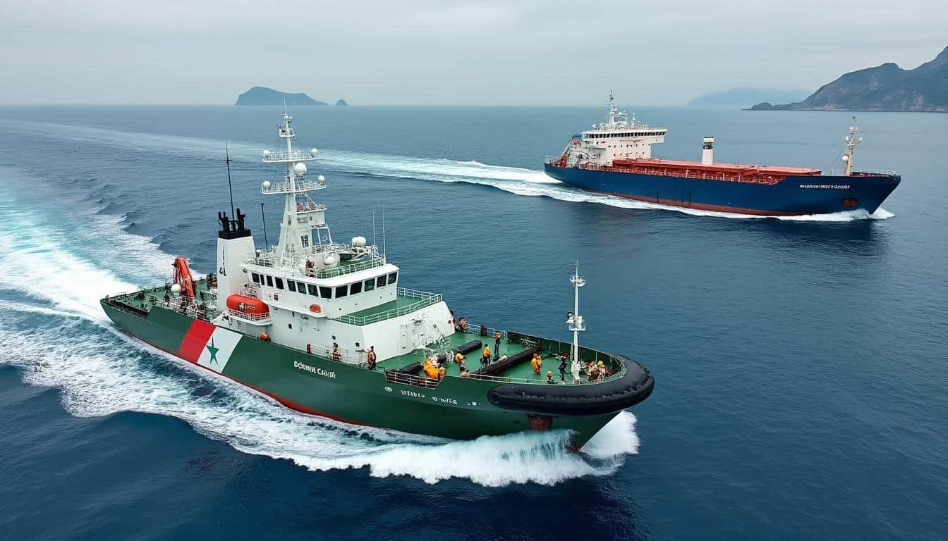 découvrez comment le maroc intervient près du détroit de gibraltar pour secourir un second pétrolier russe en difficulté, illustrant son engagement en matière de sécurité maritime.