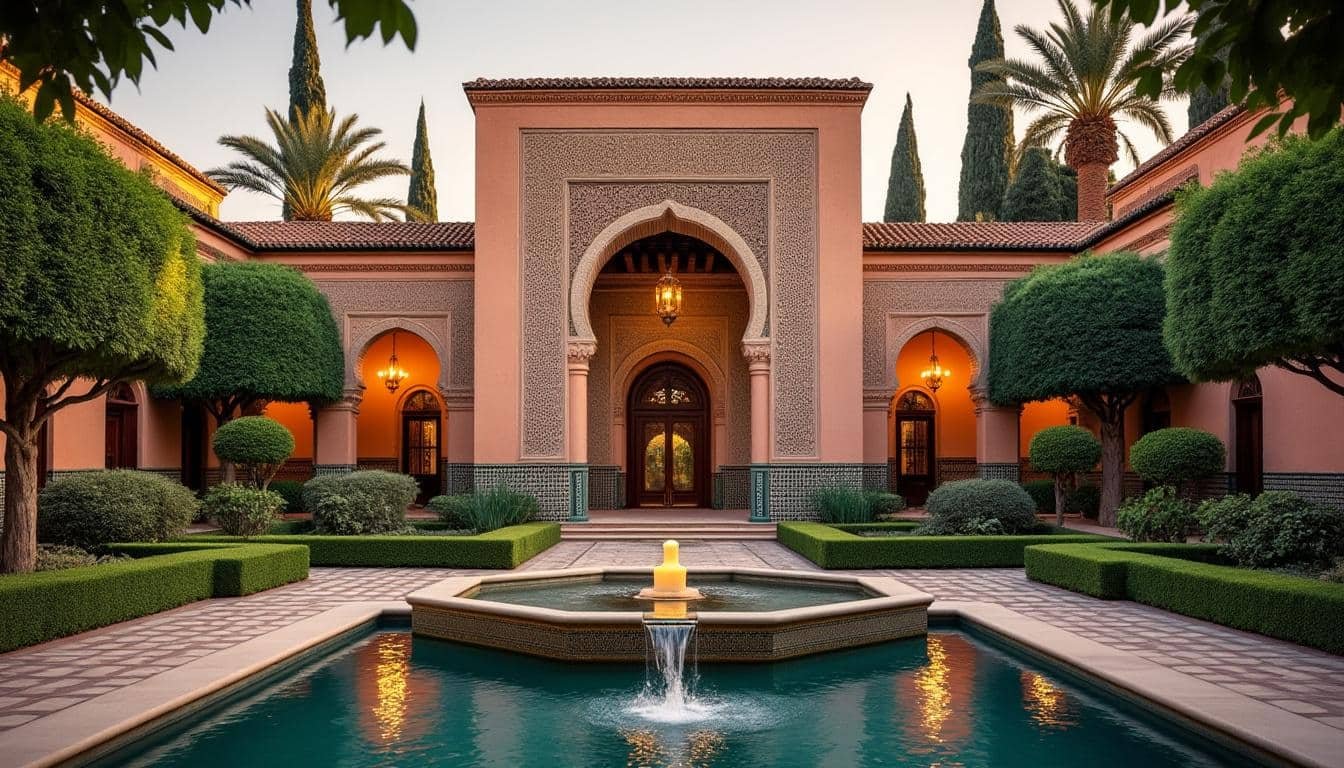 plongez dans l'univers enchanteur de rachida dati et découvrez son somptueux refuge marocain, un véritable palais alliant paix et sérénité.