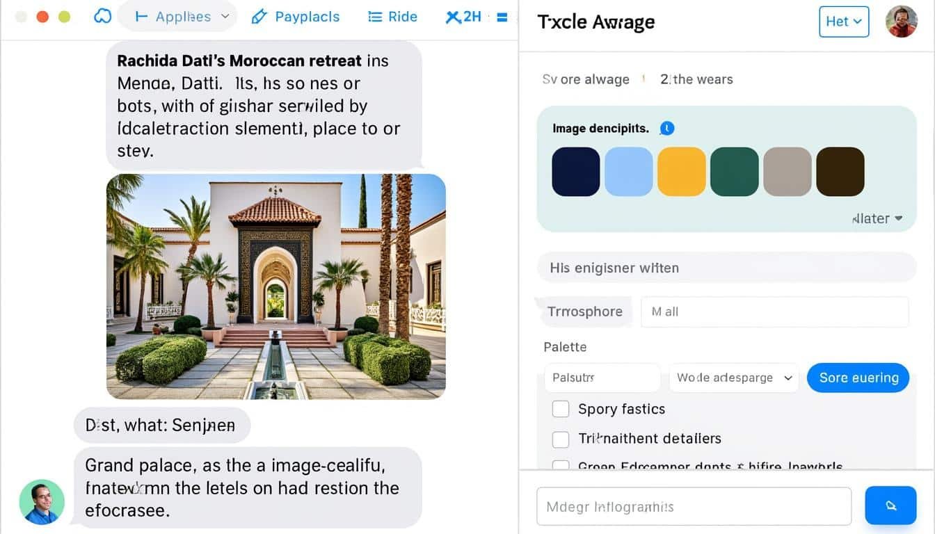 explorez le somptueux refuge marocain de rachida dati, un véritable palais où règnent paix et sérénité, reflétant son élégance et son goût raffiné.