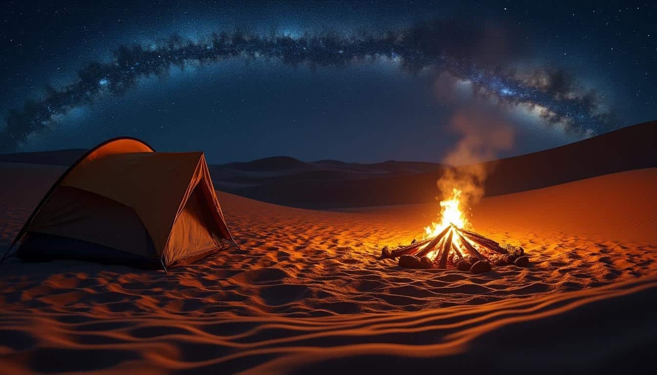 Découvrir la magie d'une nuit dans le désert marocain 2 explorez la magie unique d'une nuit sous les étoiles dans le désert marocain, entre dunes majestueuses et atmosphère envoûtante pour une expérience inoubliable.